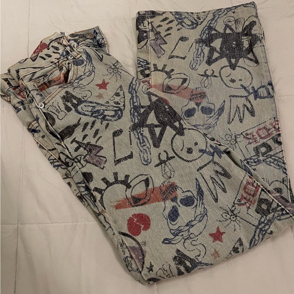 adika graphic pants